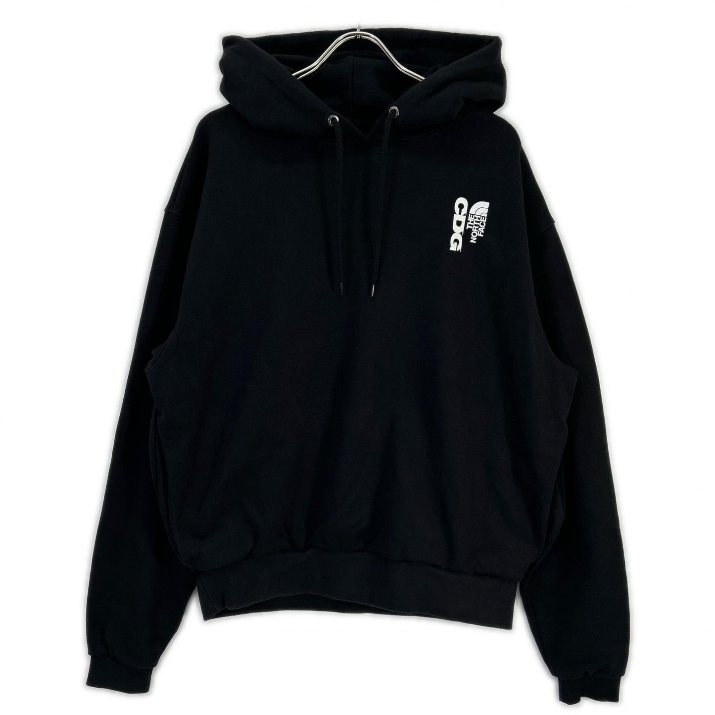 CDG x The North Face Printed Cotton Hoodie Black Size M