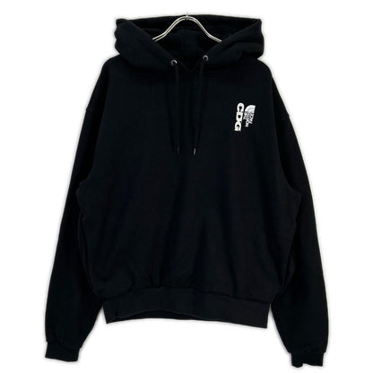 CDG x The North Face Printed Cotton Hoodie Black Size M