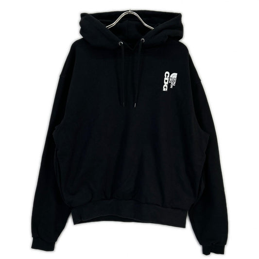 CDG x The North Face Printed Cotton Hoodie Black Size M