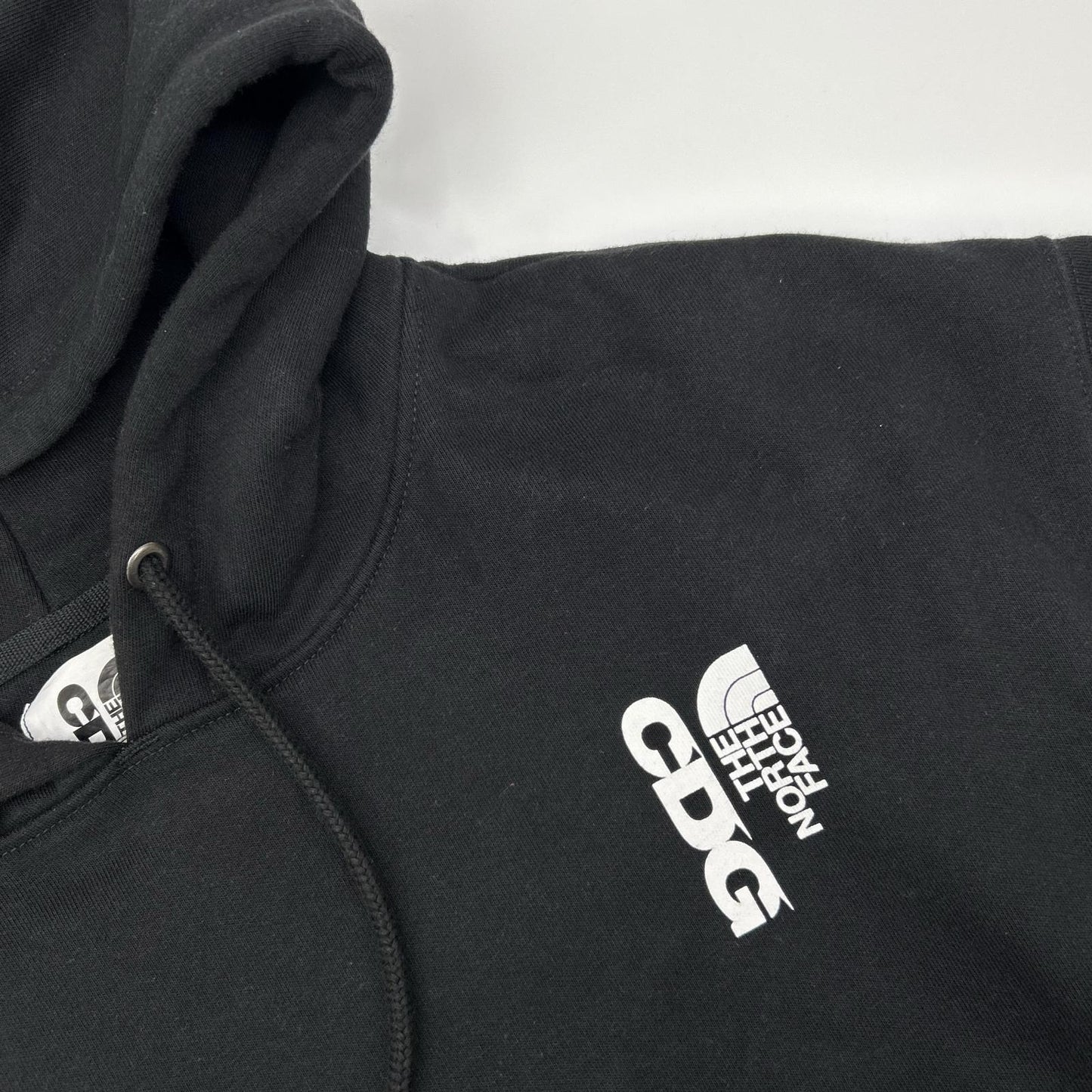 CDG x The North Face Printed Cotton Hoodie Black Size M