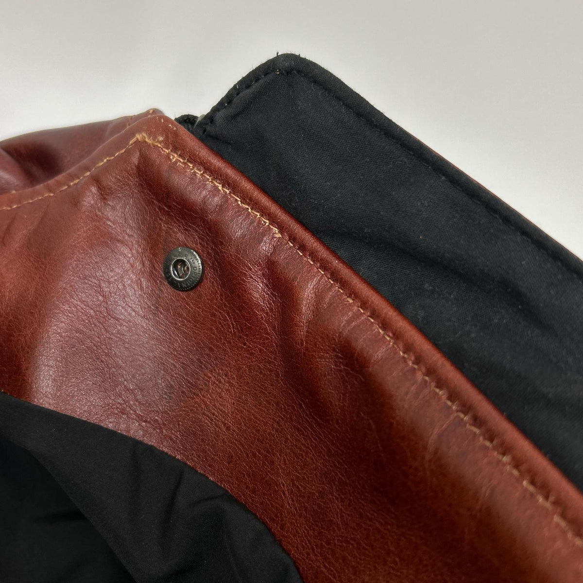 VANSON Brown 9D Octagon Leather Single Rider Jacket Size 36