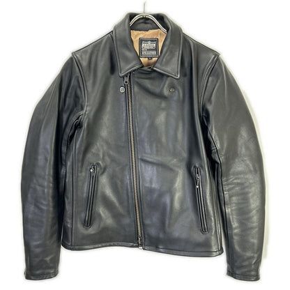 KADOYA K's Leather Cowhide Double Rider Jacket Black Size L