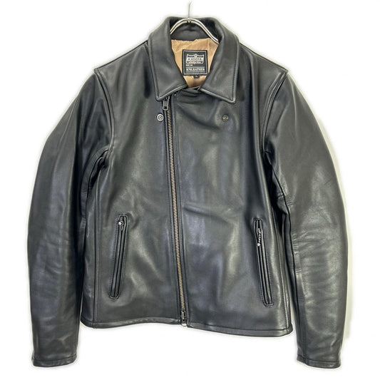 KADOYA K's Leather Cowhide Double Rider Jacket Black Size L
