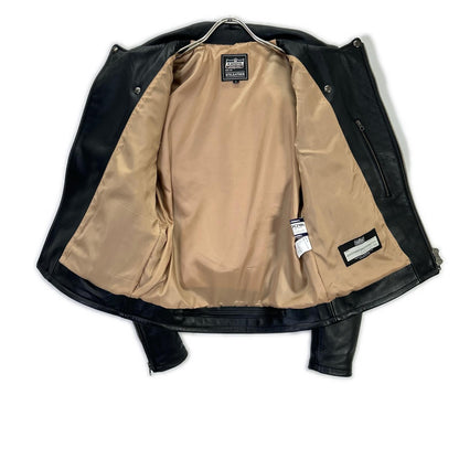 KADOYA K's Leather Cowhide Double Rider Jacket Black Size L