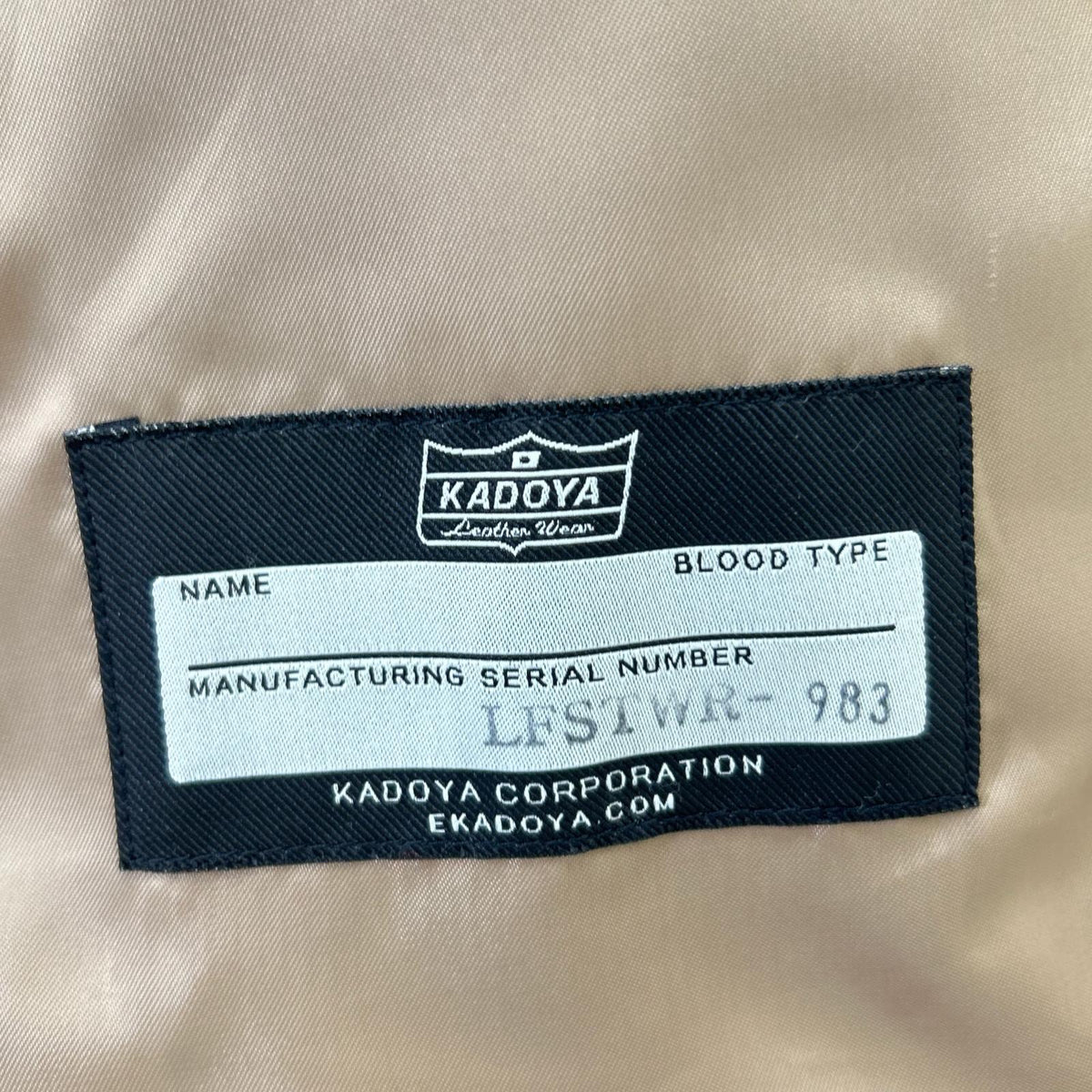 KADOYA K's Leather Cowhide Double Rider Jacket Black Size L