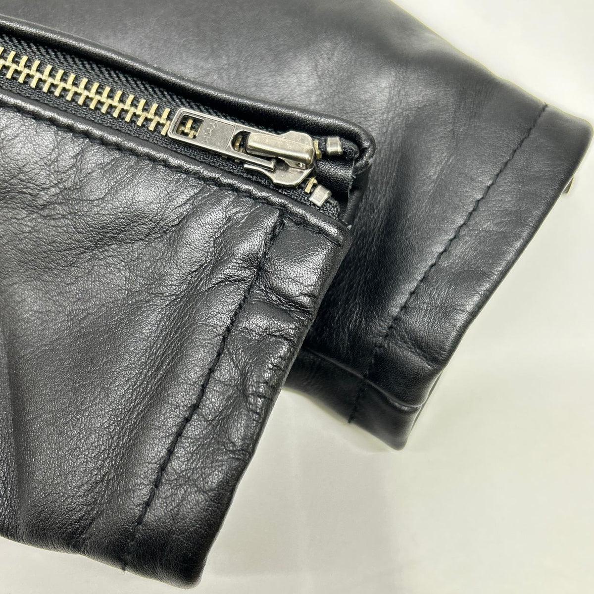 KADOYA K's Leather Cowhide Double Rider Jacket Black Size L