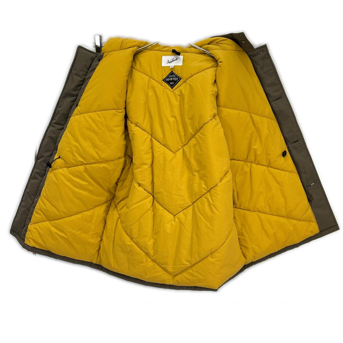 WOOLRICH GORE-TEX 2L New Arctic Parka Olive Brown Jacket Size M