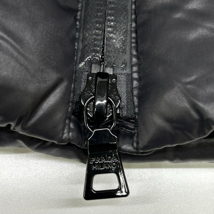 PRADA SPORT Nylon Paneled Down Jacket Black Size 52