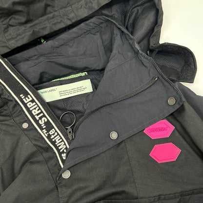 OFF-WHITE Ski Anorak Jacket Black Polyester Size L