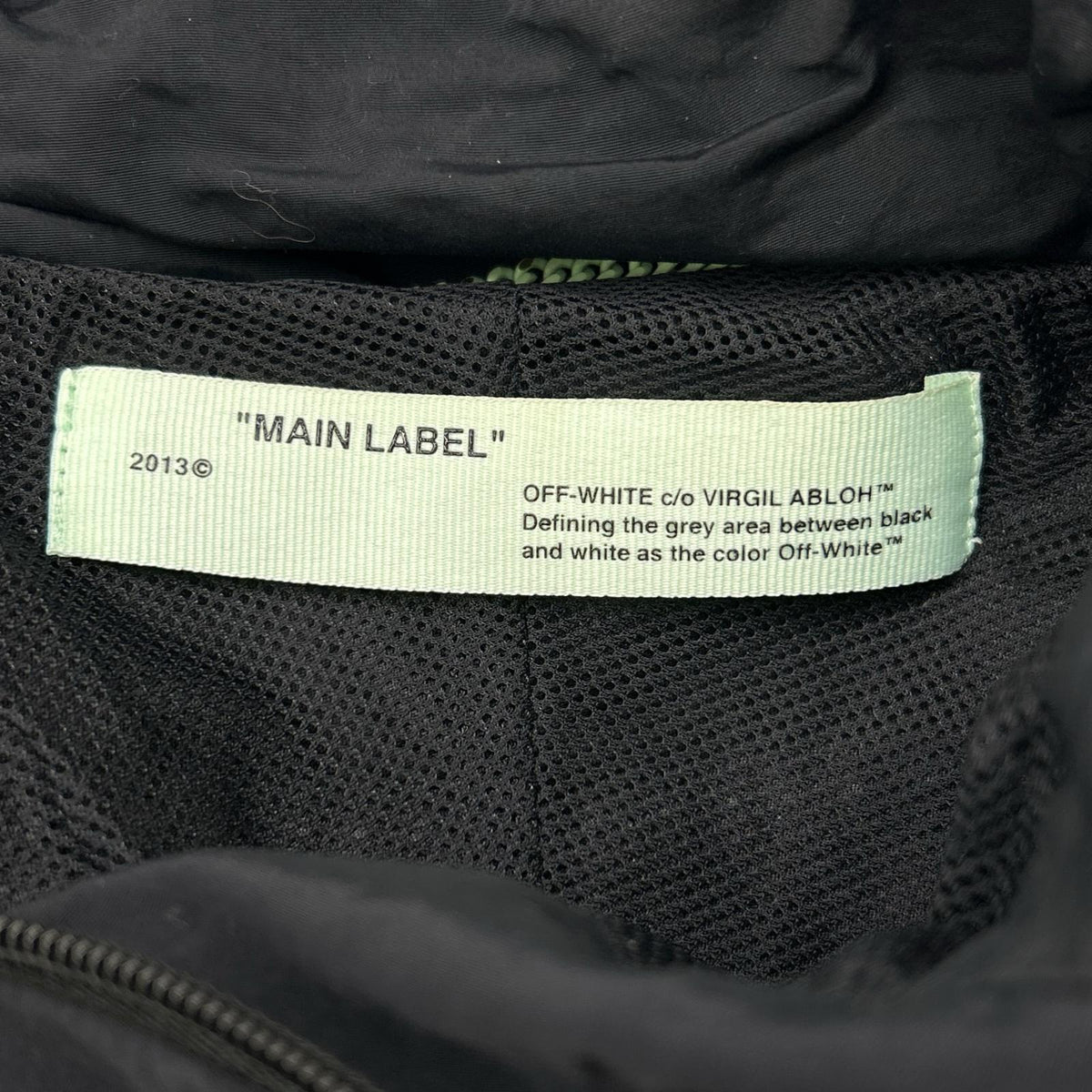 OFF-WHITE Ski Anorak Jacket Black Polyester Size L