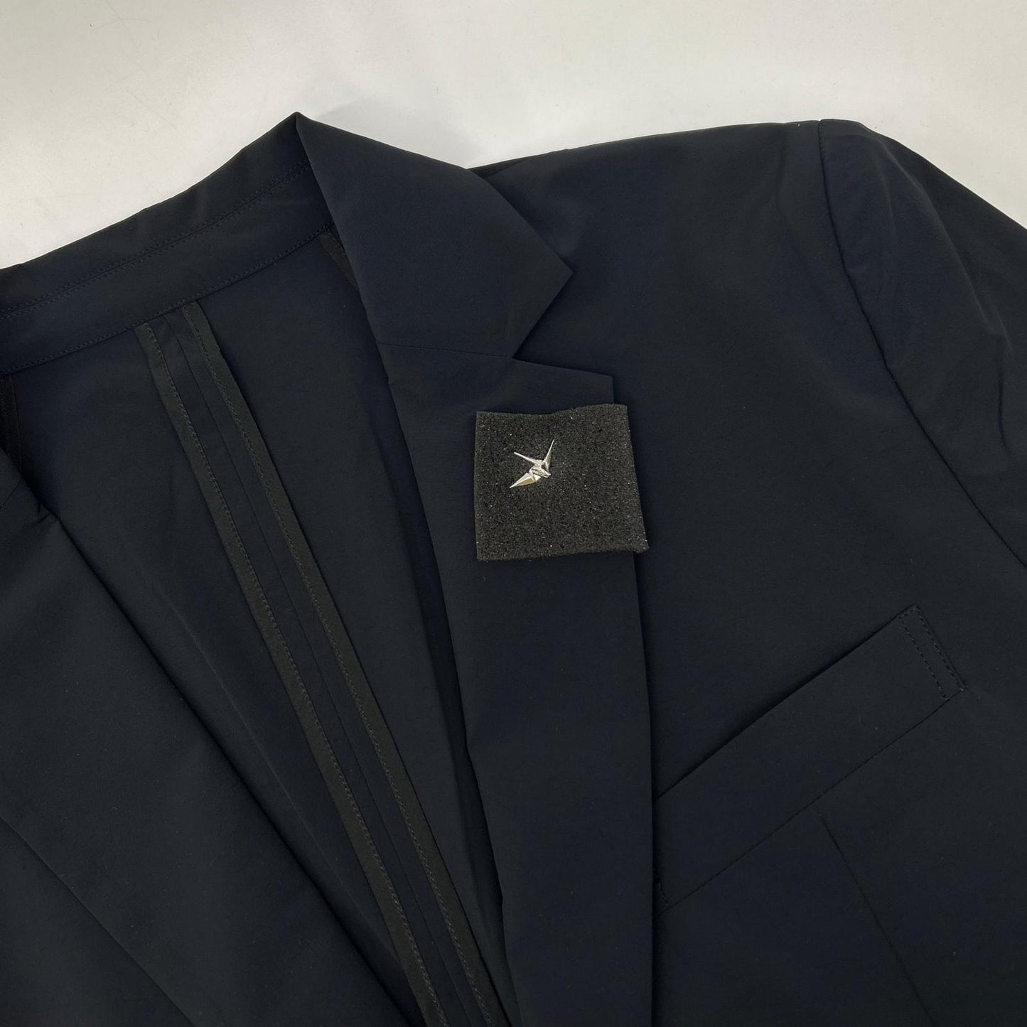 MRB MOBILE Stretch Nylon 2-Button Blazer Black Size IV