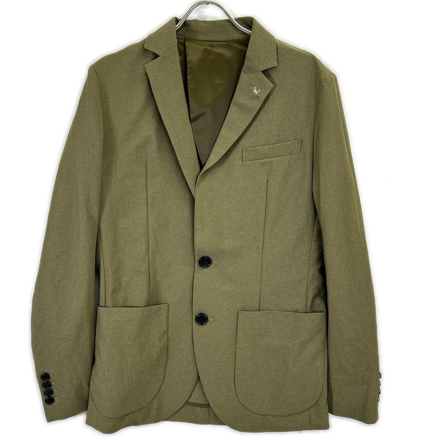MRB COMFY Nylon 2-Button Tailored Blazer Green Size IV