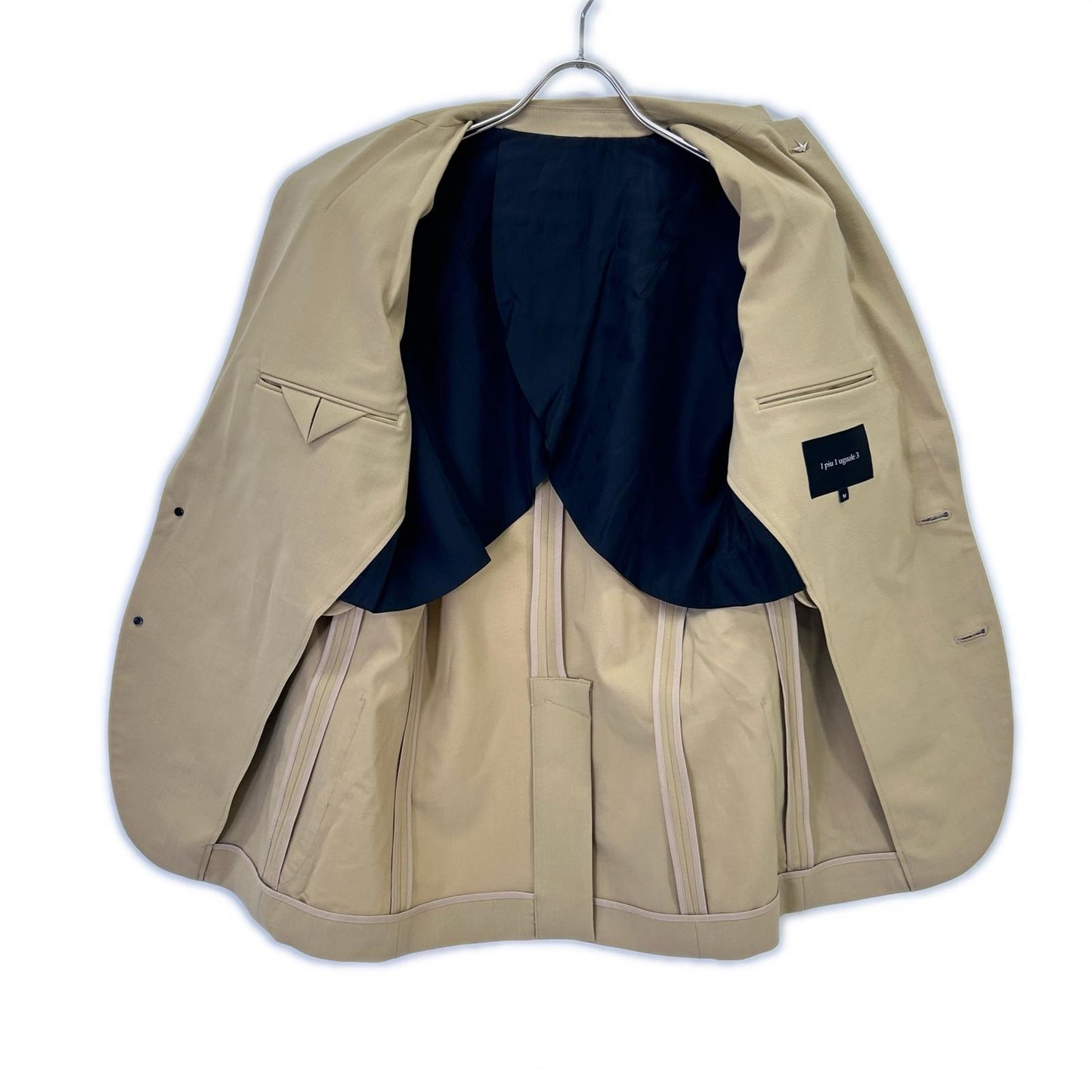 MRB COMFY Wool 2-Button Tailored Blazer Beige Size IV