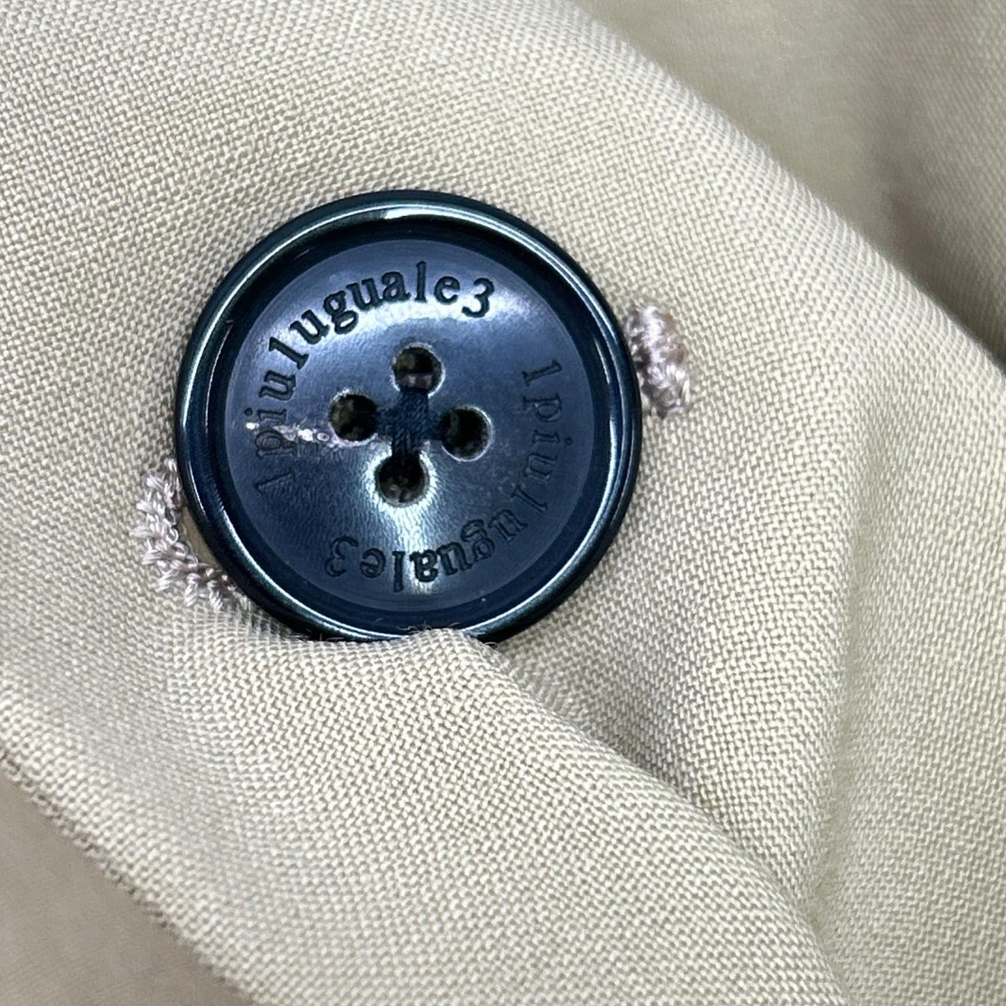 MRB COMFY Wool 2-Button Tailored Blazer Beige Size IV