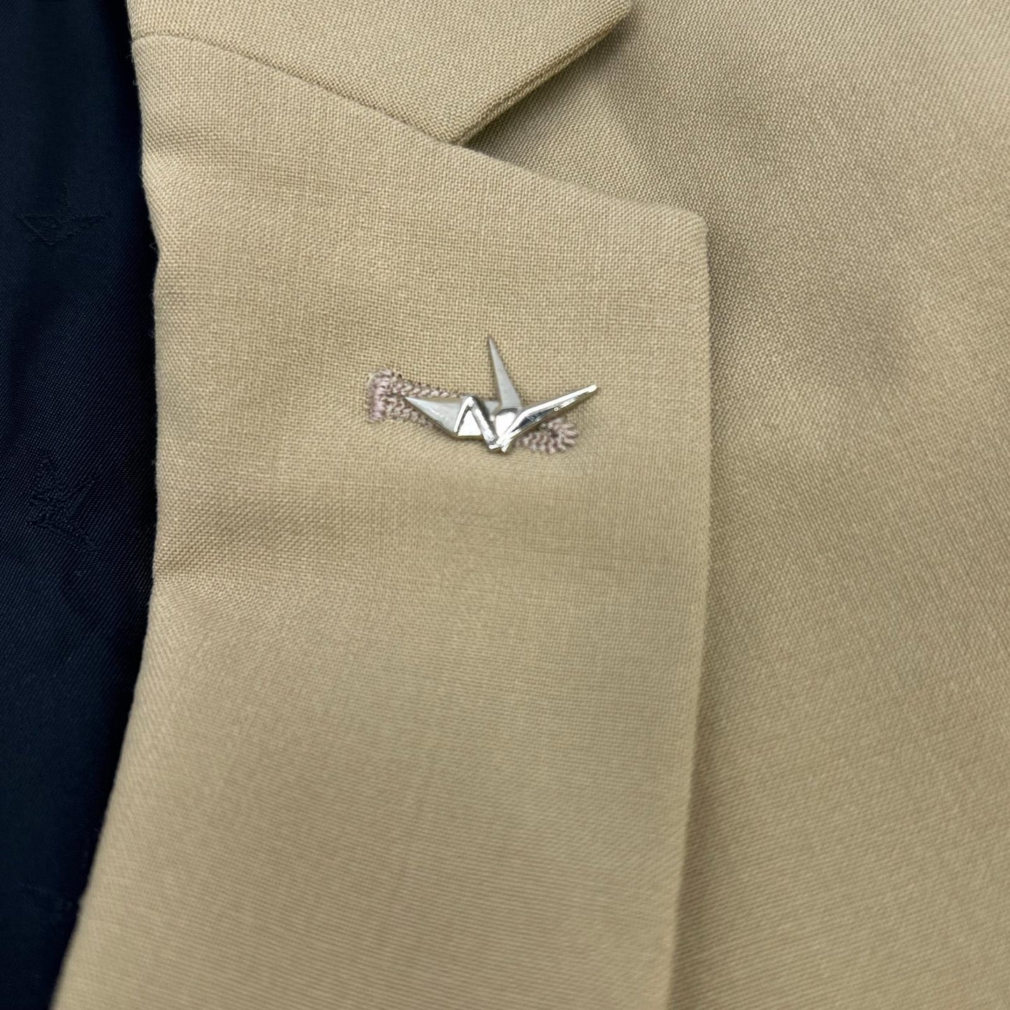 MRB COMFY Wool 2-Button Tailored Blazer Beige Size IV