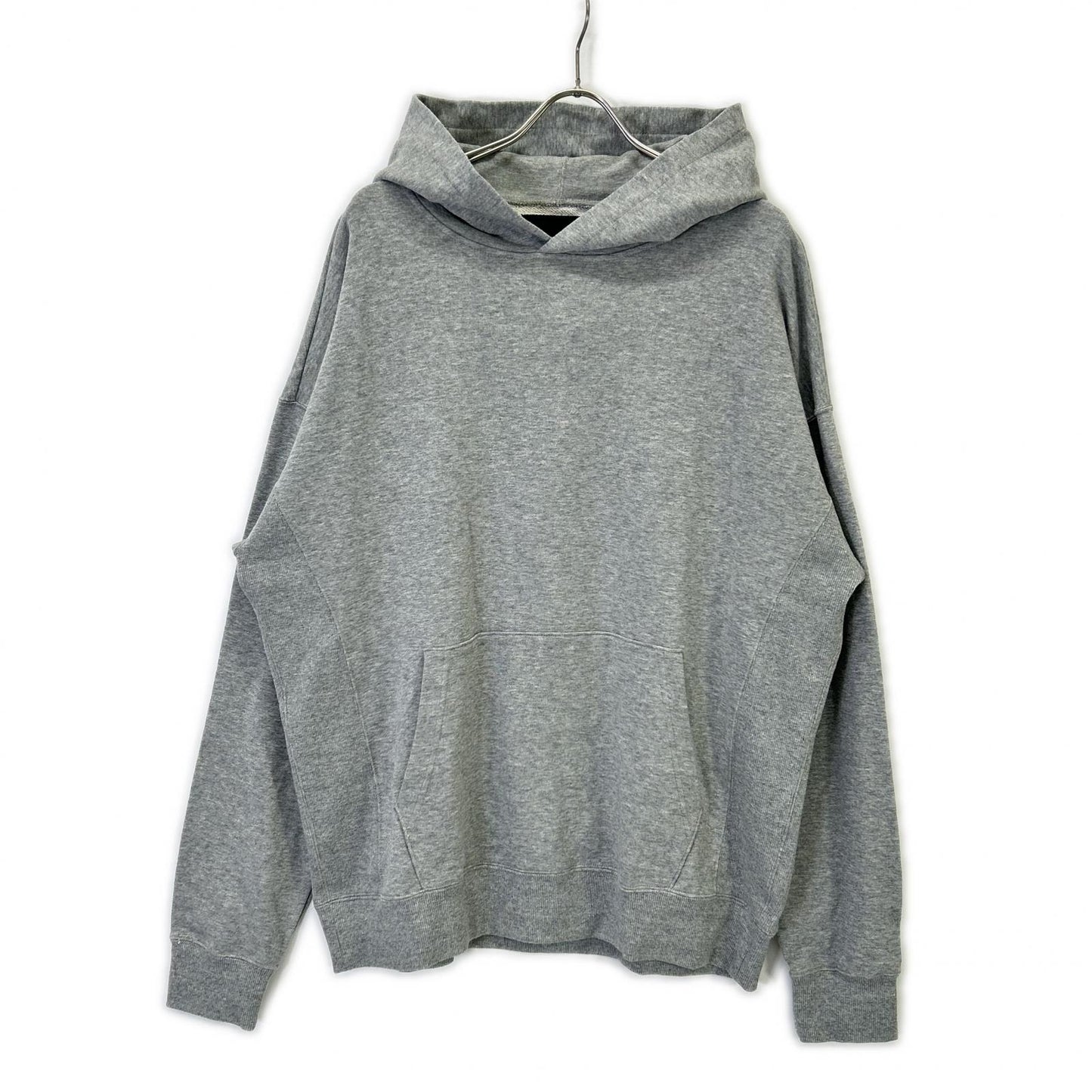 MRB Back Logo Print Cotton Hoodie Gray Size VI