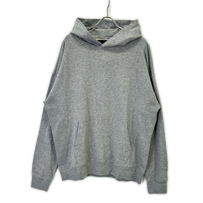 MRB Back Logo Print Cotton Hoodie Gray Size VI