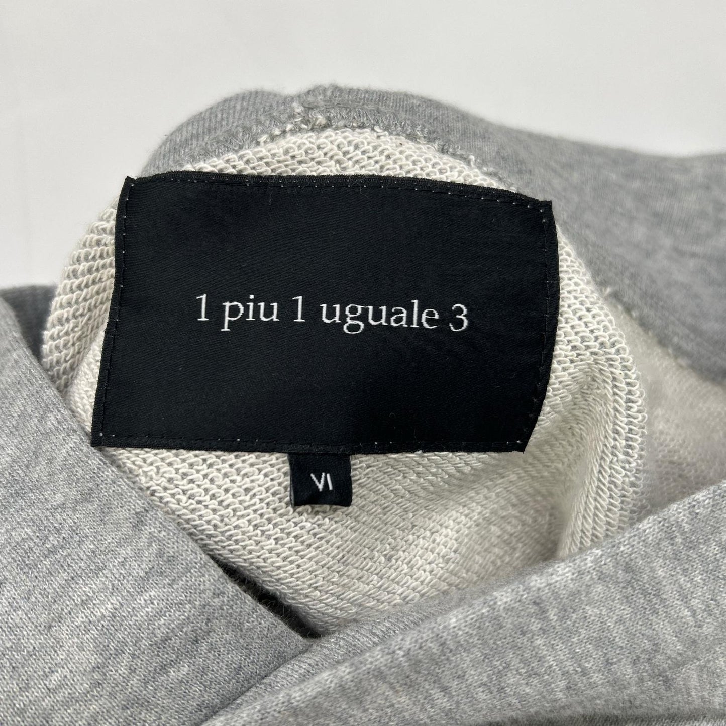 MRB Back Logo Print Cotton Hoodie Gray Size VI