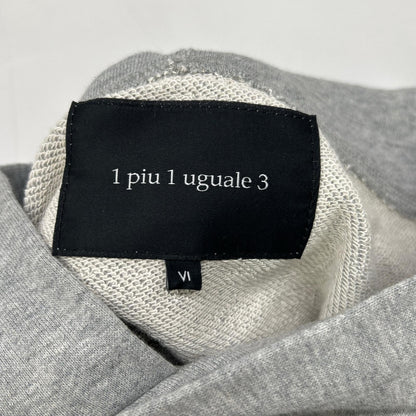 MRB Back Logo Print Cotton Hoodie Gray Size VI