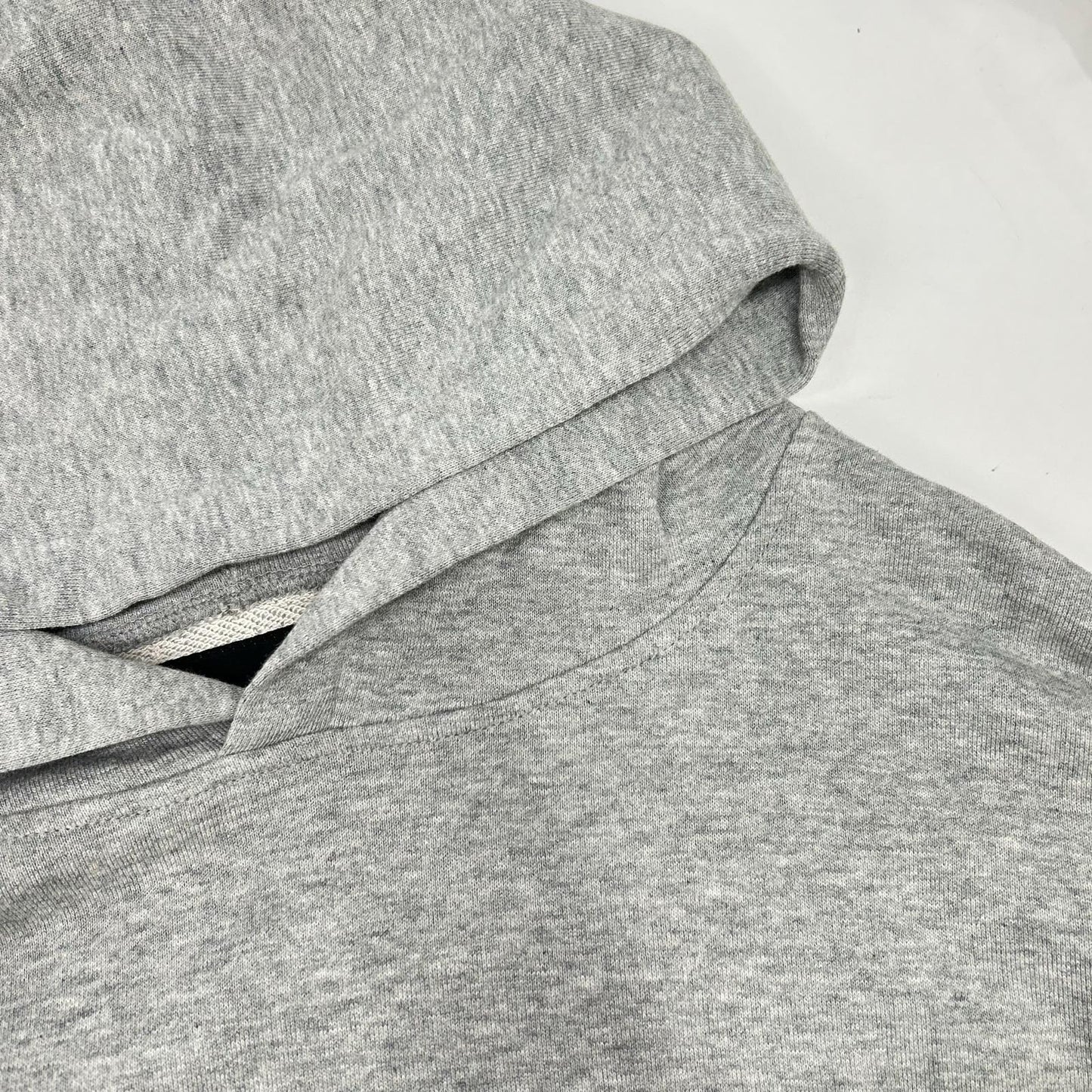 MRB Back Logo Print Cotton Hoodie Gray Size VI