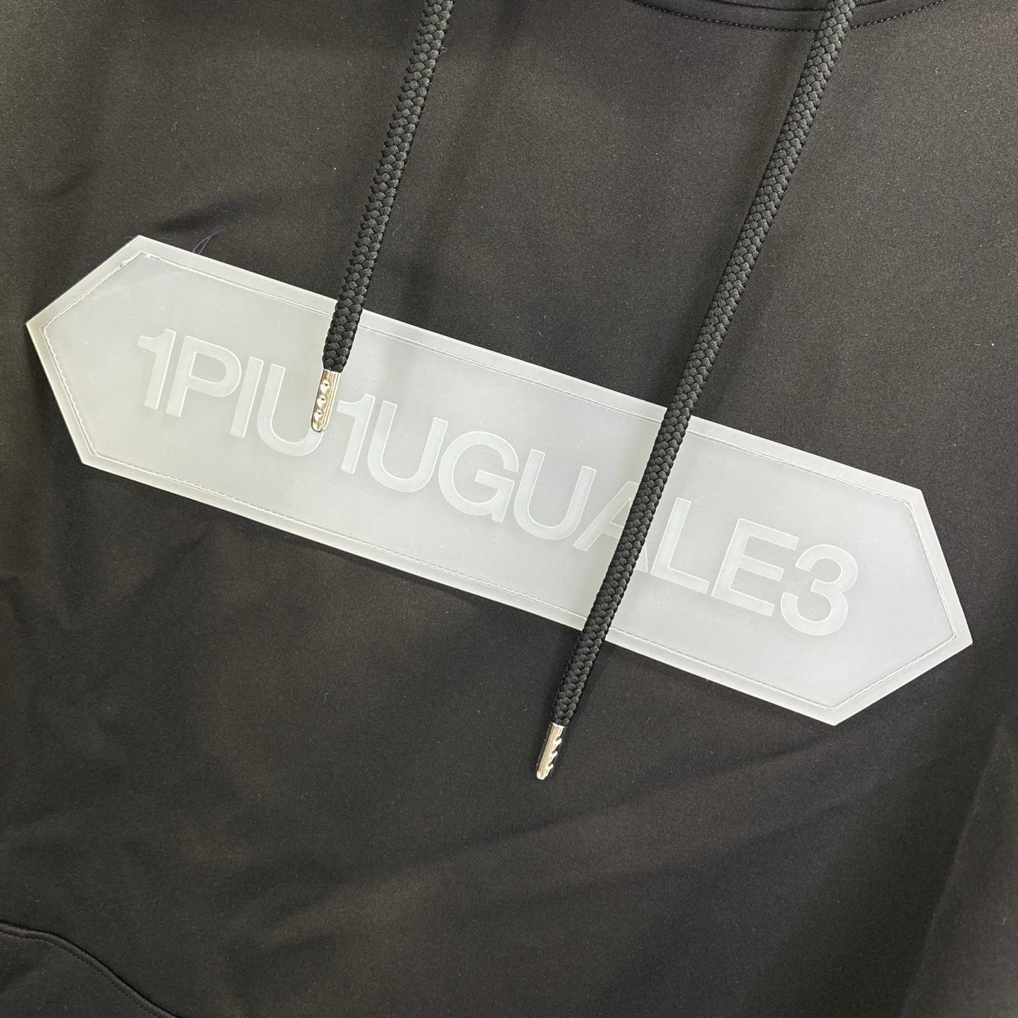 MRB Hexagon Logo Pullover Nylon Hoodie Black Size VI