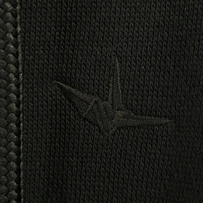 MRB SIC ZIP HOODED Side Rib Knit Jacket Black Size VII