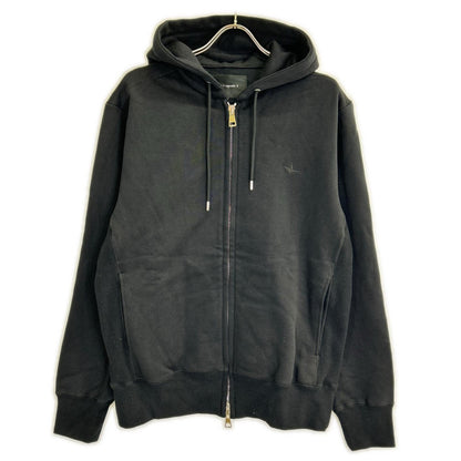 MRB SIC ZIP HOODED Side Rib Knit Jacket Black Size VII