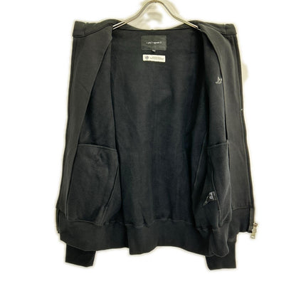 MRB SIC ZIP HOODED Side Rib Knit Jacket Black Size VII