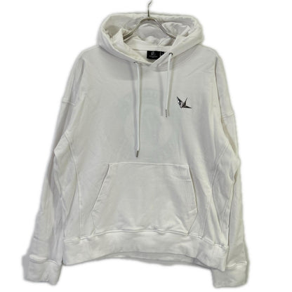 GOLF Big Pullover Back Logo Cotton Hoodie White Size V