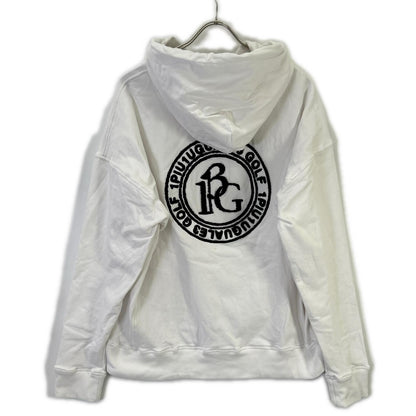 GOLF Big Pullover Back Logo Cotton Hoodie White Size V
