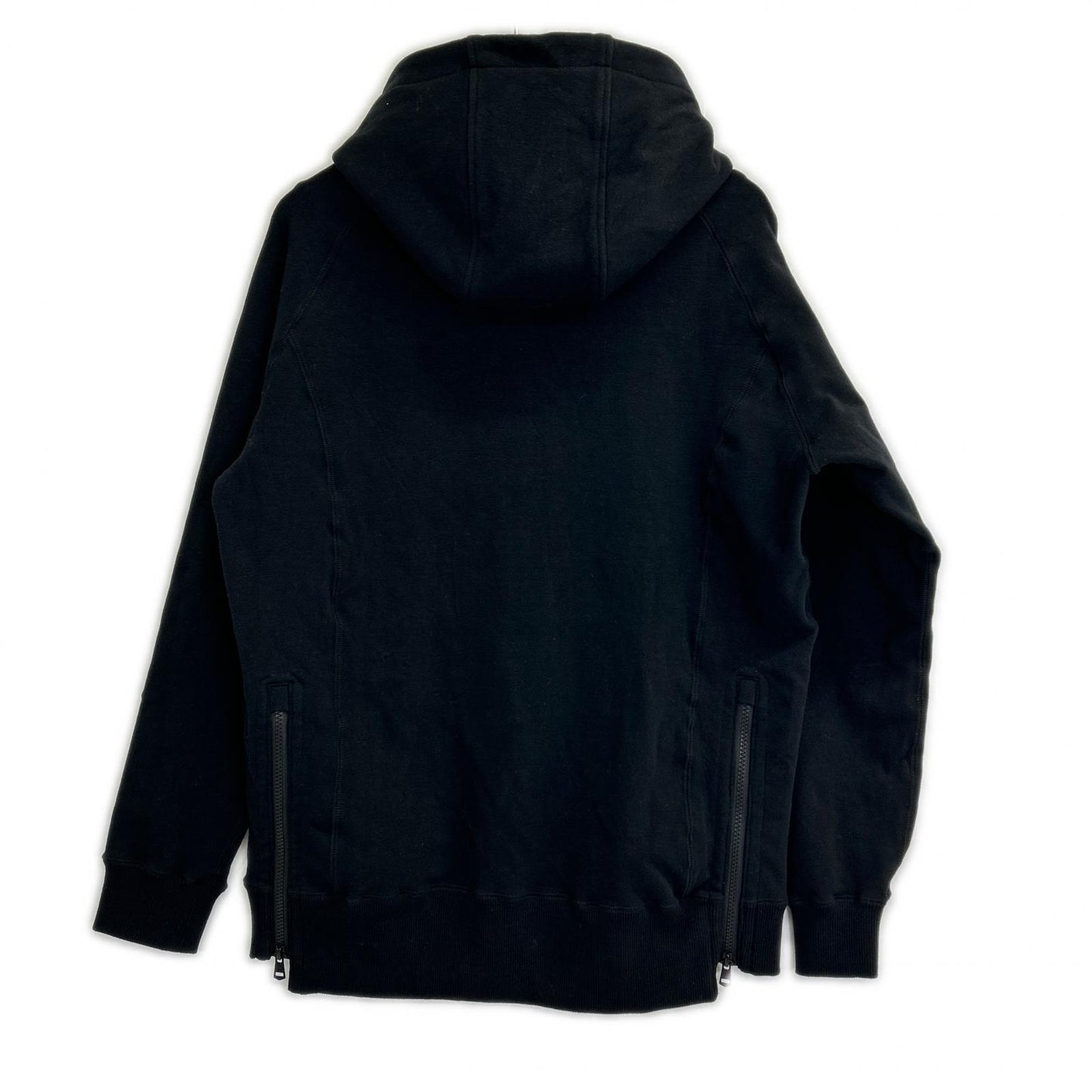 SPORT Classic Sweat Side Zip Pullover Hoodie Black Size IV