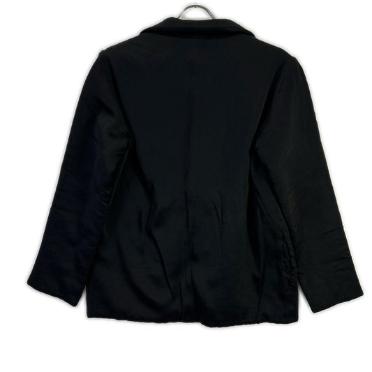 Y's Silk Wool Botanical Padded 1B Jacket Black Size 3