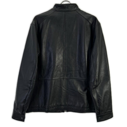 Eddie Bauer Black Lamb Leather Single Rider Jacket Size L