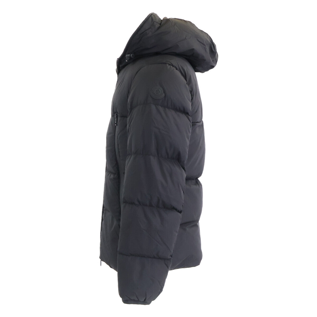 MONCLER MONTCLA Logo Hooded Down Jacket Black Size 0