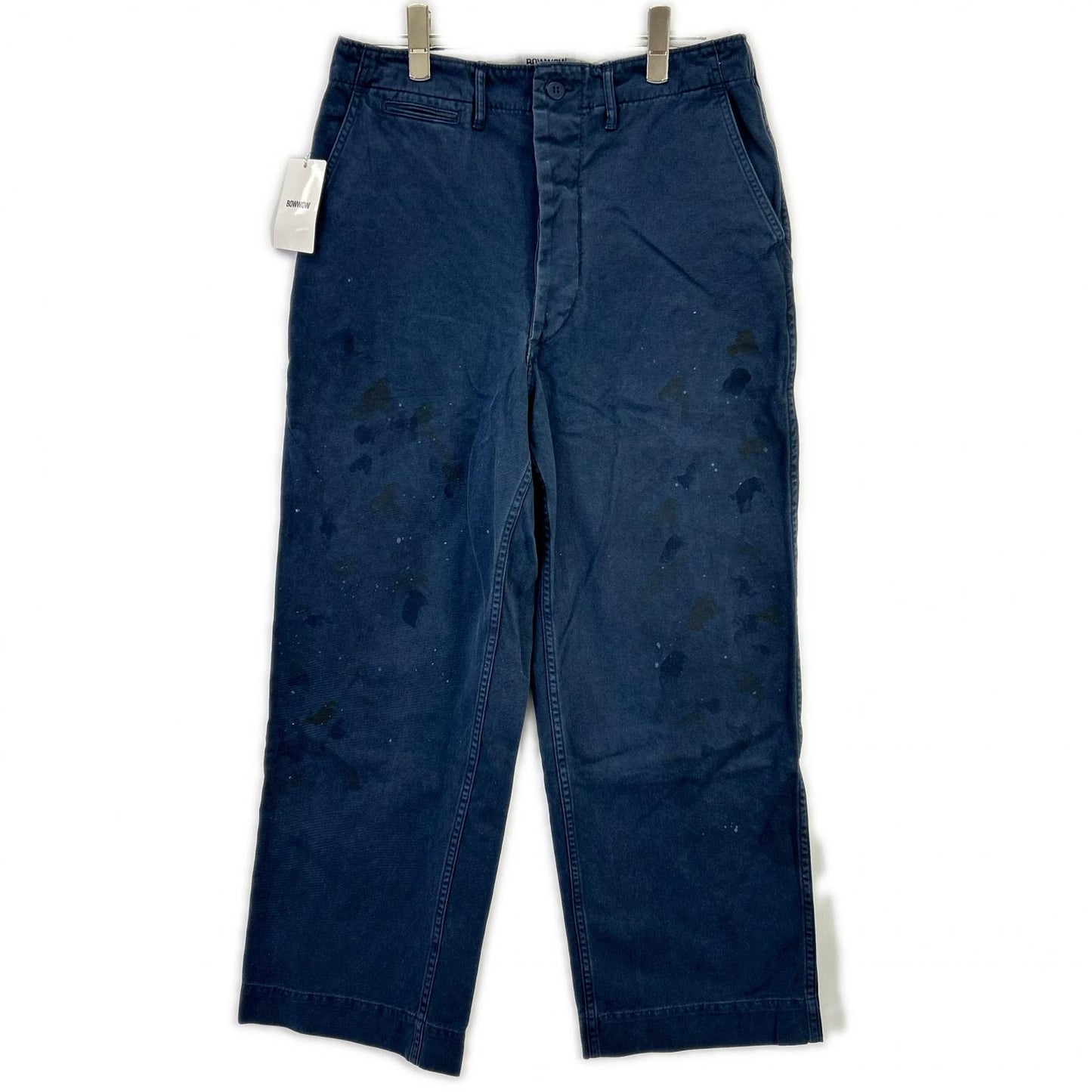 BOWWOW 24AW Vintage Paint Military Chino Pants Blue Size M