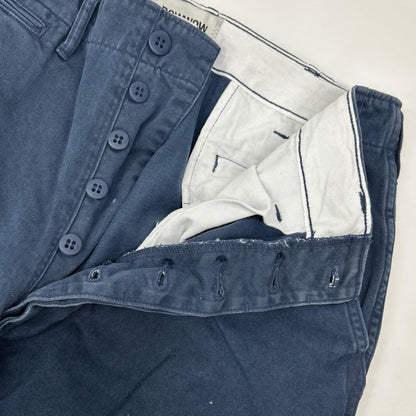 BOWWOW 24AW Vintage Paint Military Chino Pants Blue Size M