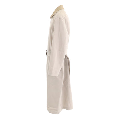 AURALEE 26SS Wool Max Canvas Belted Coat Beige Size 4