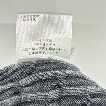 Cruciani 20FW Garment Dye Wool Cable Cardigan Gray Size 44