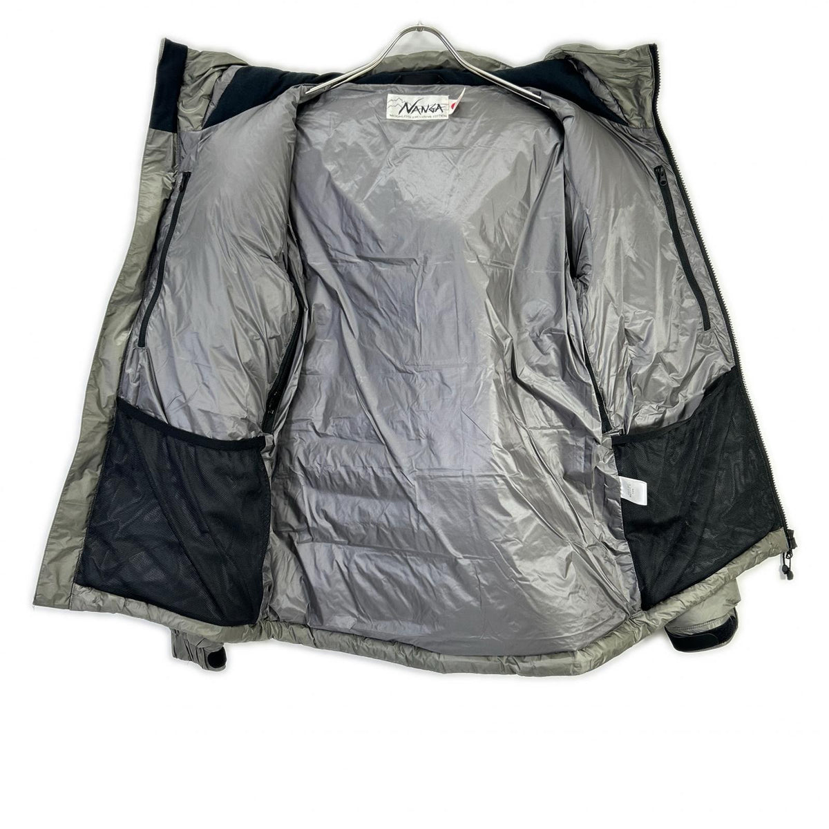 NANGA MOONLOID Exclusive Nylon Down Parka Gray Jacket Size M