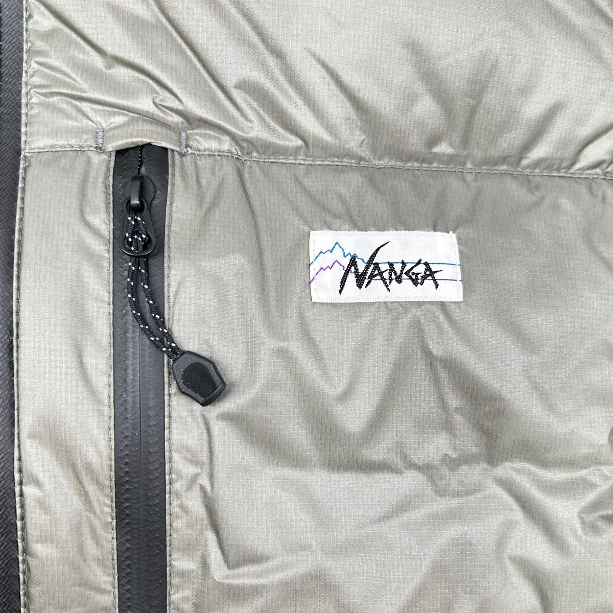 NANGA MOONLOID Exclusive Nylon Down Parka Gray Jacket Size M