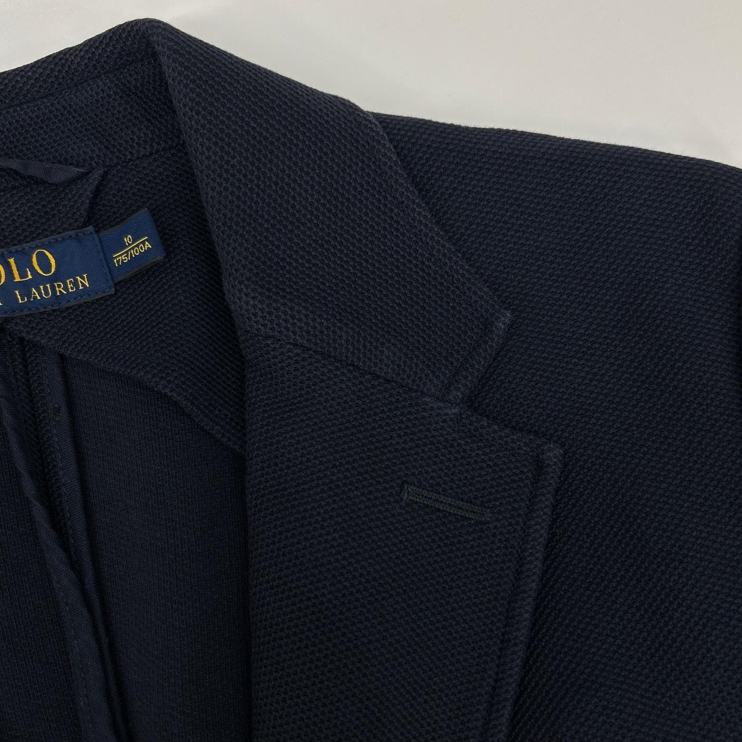 POLObyRalphLauren Navy Cotton 2B Blazer Size 10