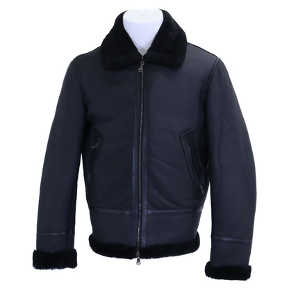 EMMETI ORWELL B-3 Shearling Flight Jacket Black Size 48