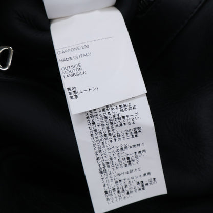 EMMETI ORWELL B-3 Shearling Flight Jacket Black Size 48
