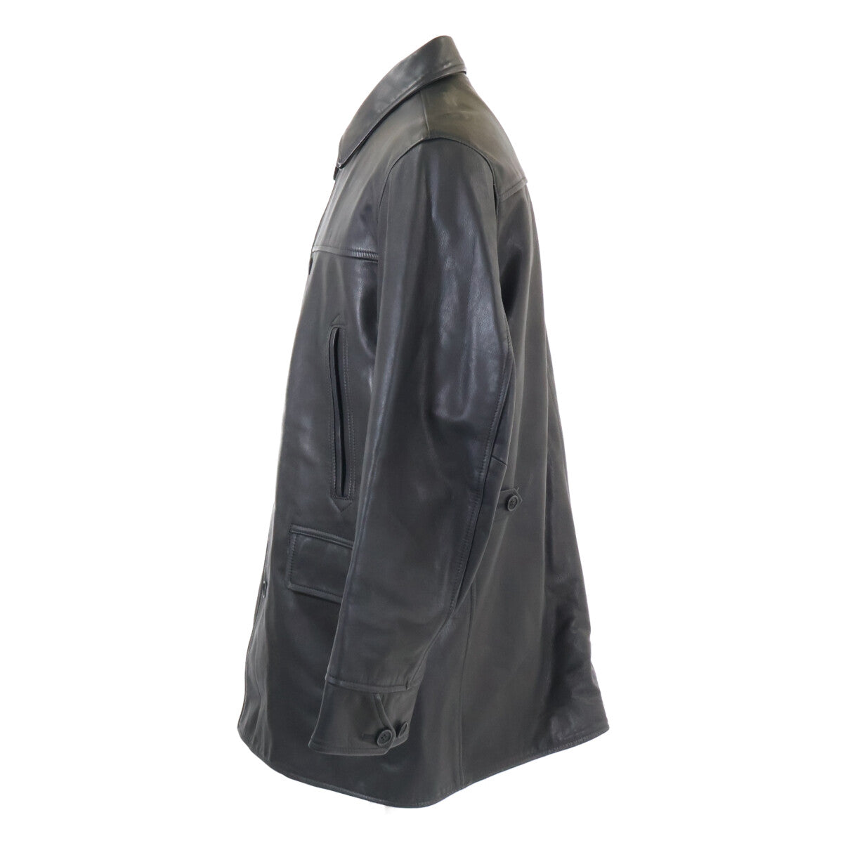 A Vontade 24AW RD-0106 Leather Car Coat Black Size M