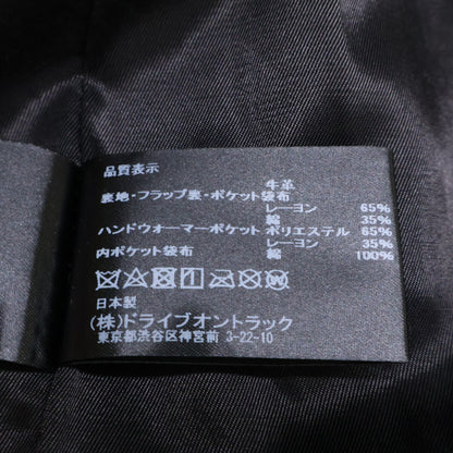 A Vontade 24AW RD-0106 Leather Car Coat Black Size M