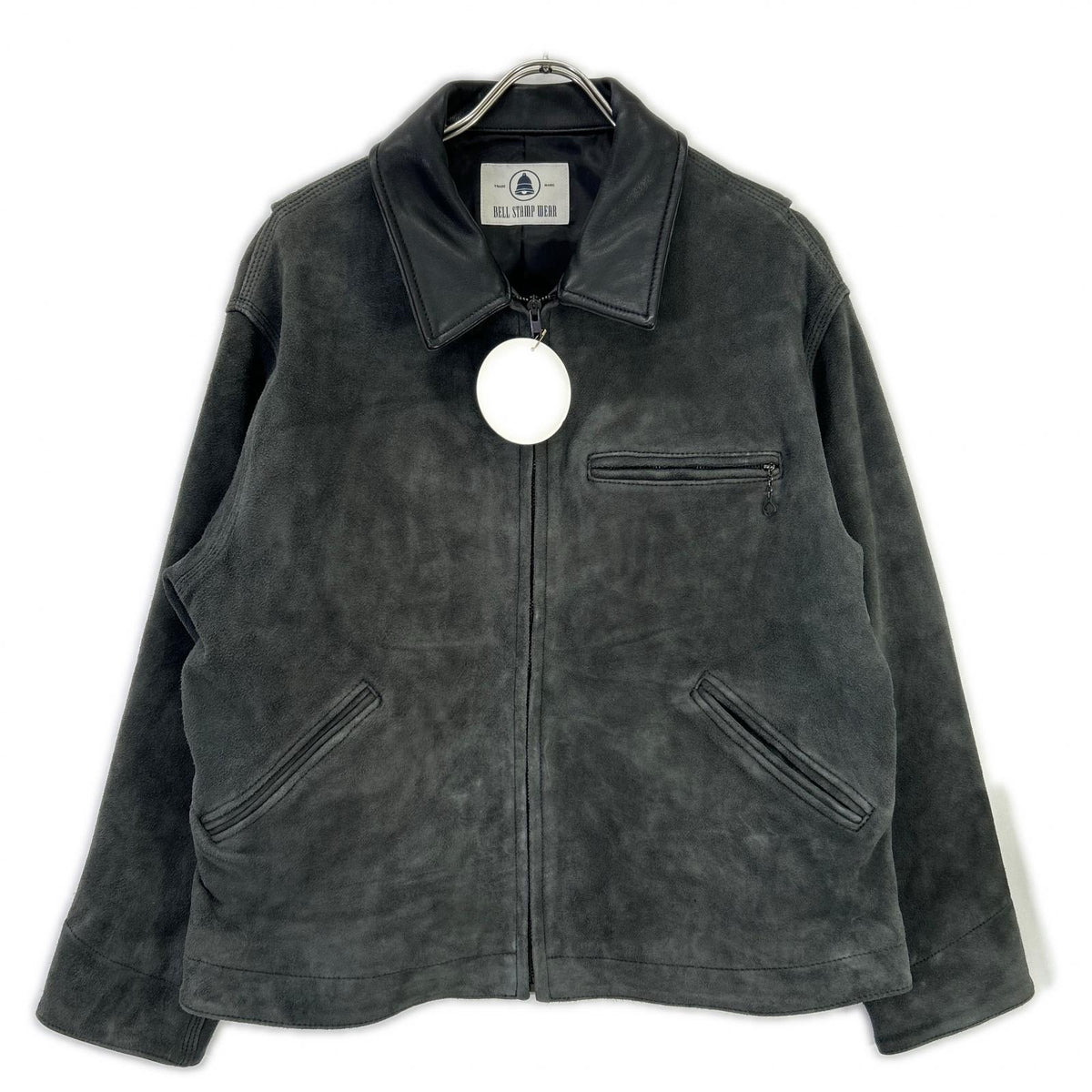 BELL STAMP WEAR Goat Suede Car Love Jam Jacket Gray Size M