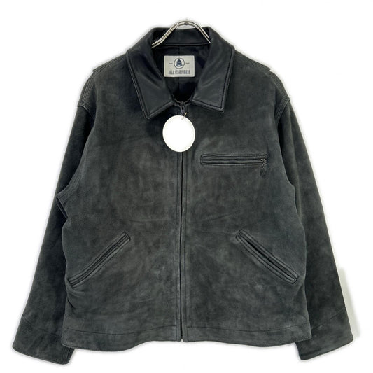 BELL STAMP WEAR Goat Suede Car Love Jam Jacket Gray Size M