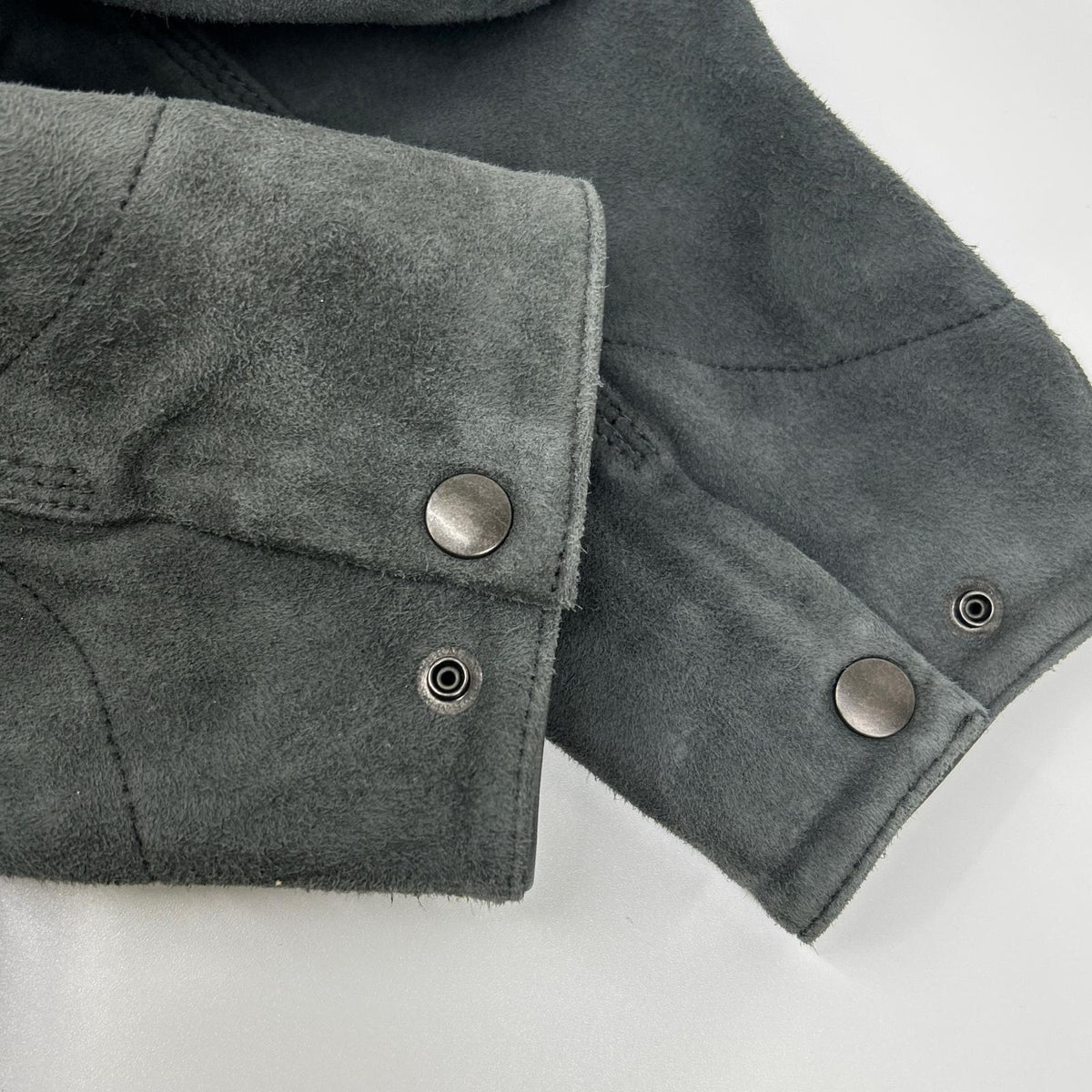 BELL STAMP WEAR Goat Suede Car Love Jam Jacket Gray Size M