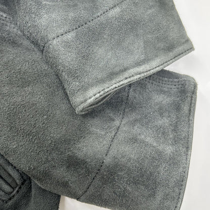 BELL STAMP WEAR Goat Suede Car Love Jam Jacket Gray Size M