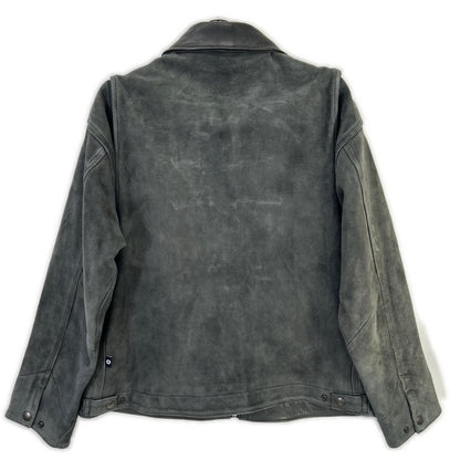 BELL STAMP WEAR Goat Suede Car Love Jam Jacket Gray Size M